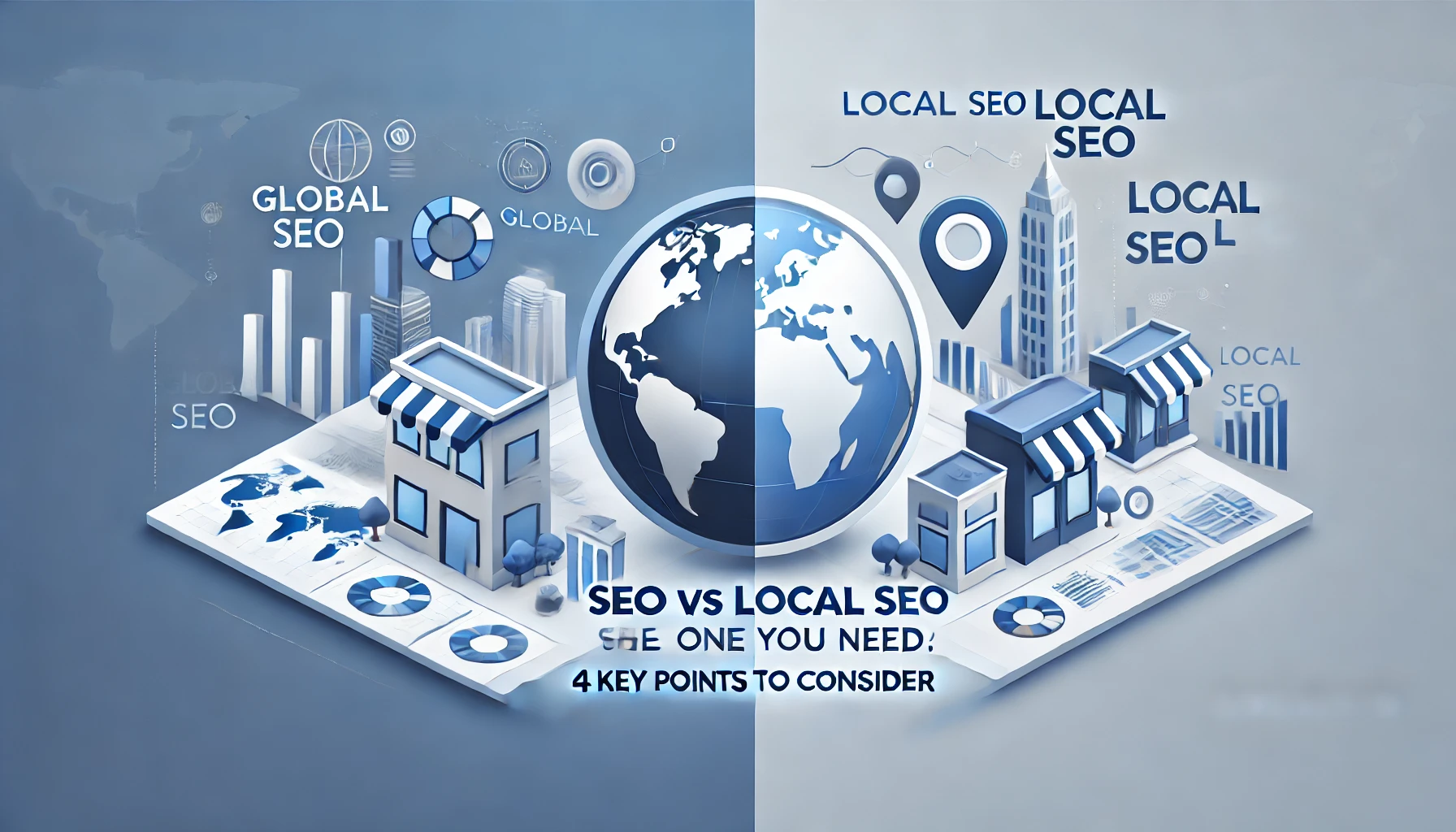 SEO とローカル SEOの違いとどちらが必要か?4つのポイントから考える。